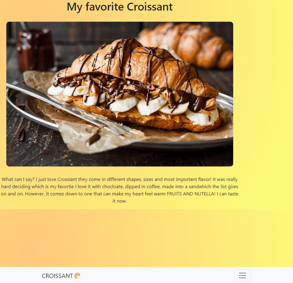 Croissant project preview